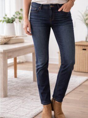 prAna Kara Mid Rise Jeans Dark Wash Size 6/28 Style W4KARA115
